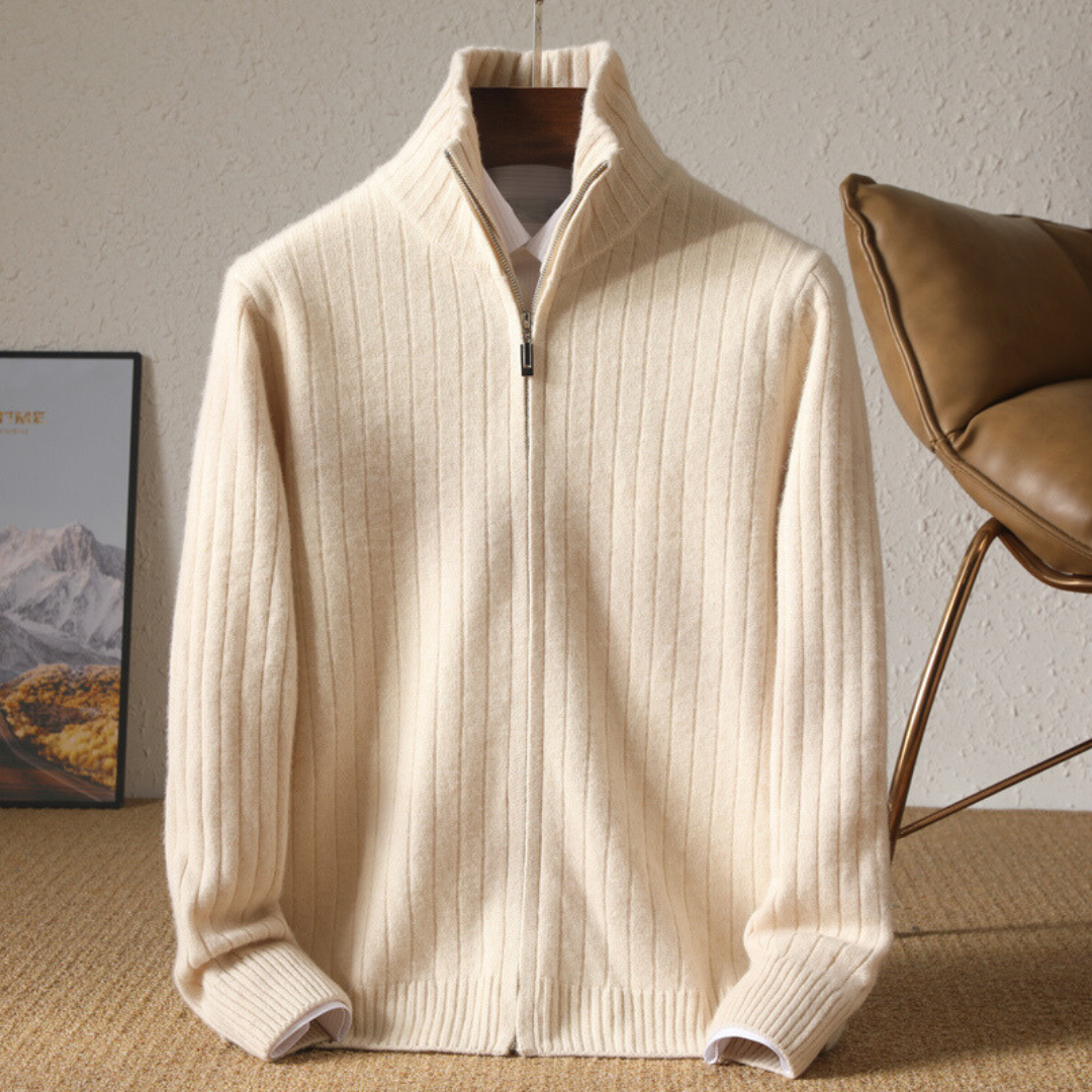 Sebastian™️ | Strikket Merino Ull Jakke