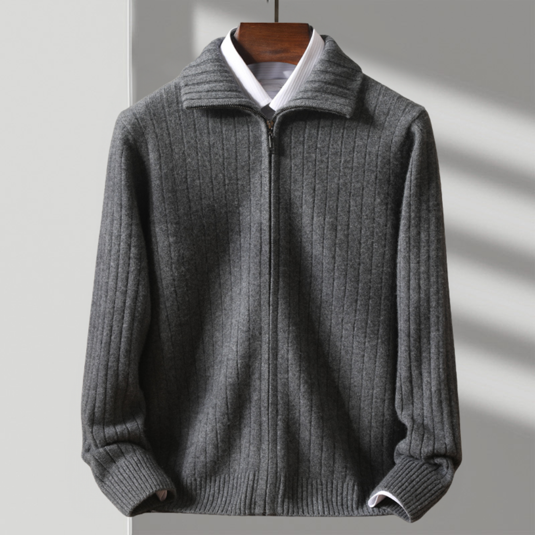 Sebastian™️ | Strikket Merino Ull Jakke