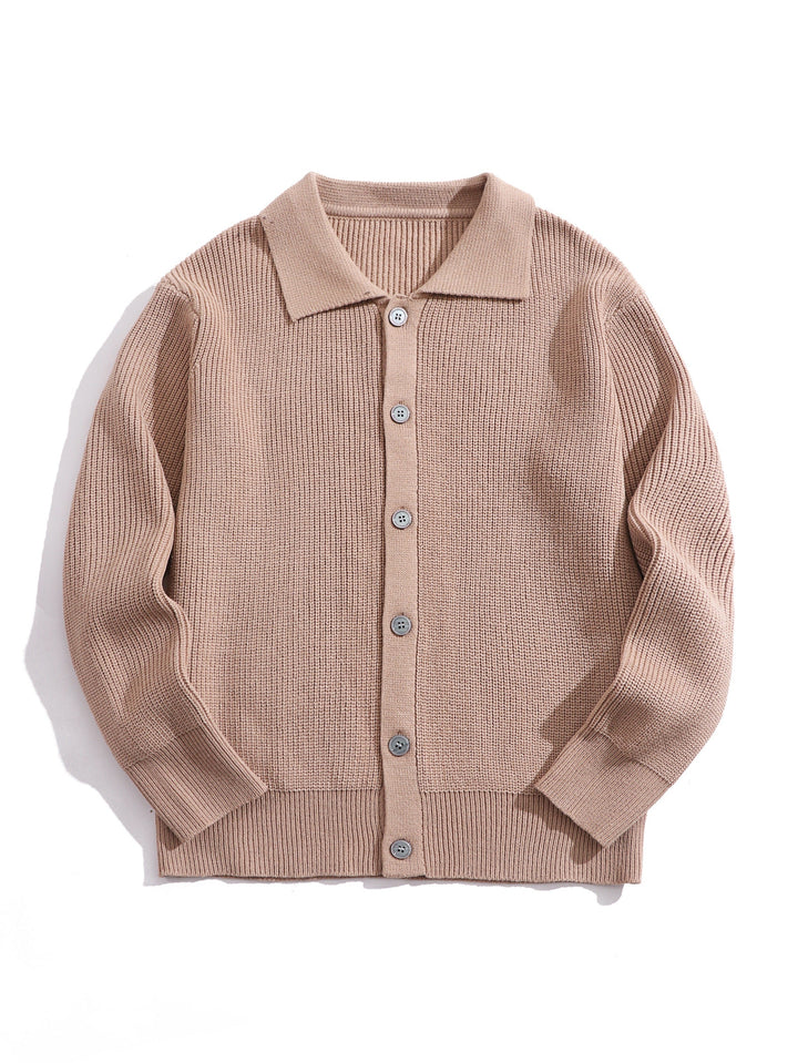 Ymir™️ | Myk og allsidig strikket merinoull genser med knapper