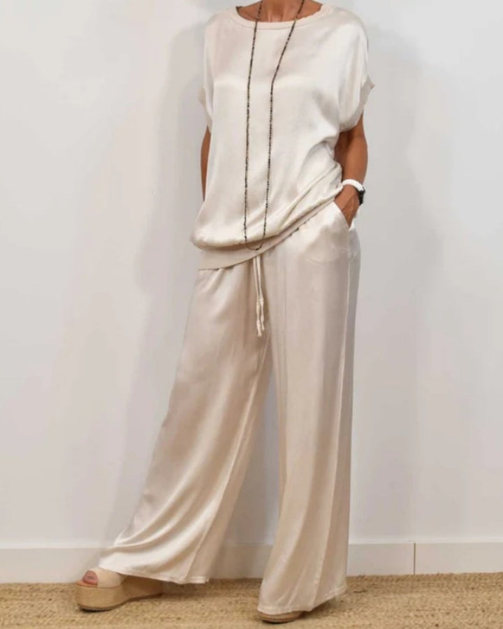 Mariare™️ | Elegant 2-delt sett i silkemyk stil