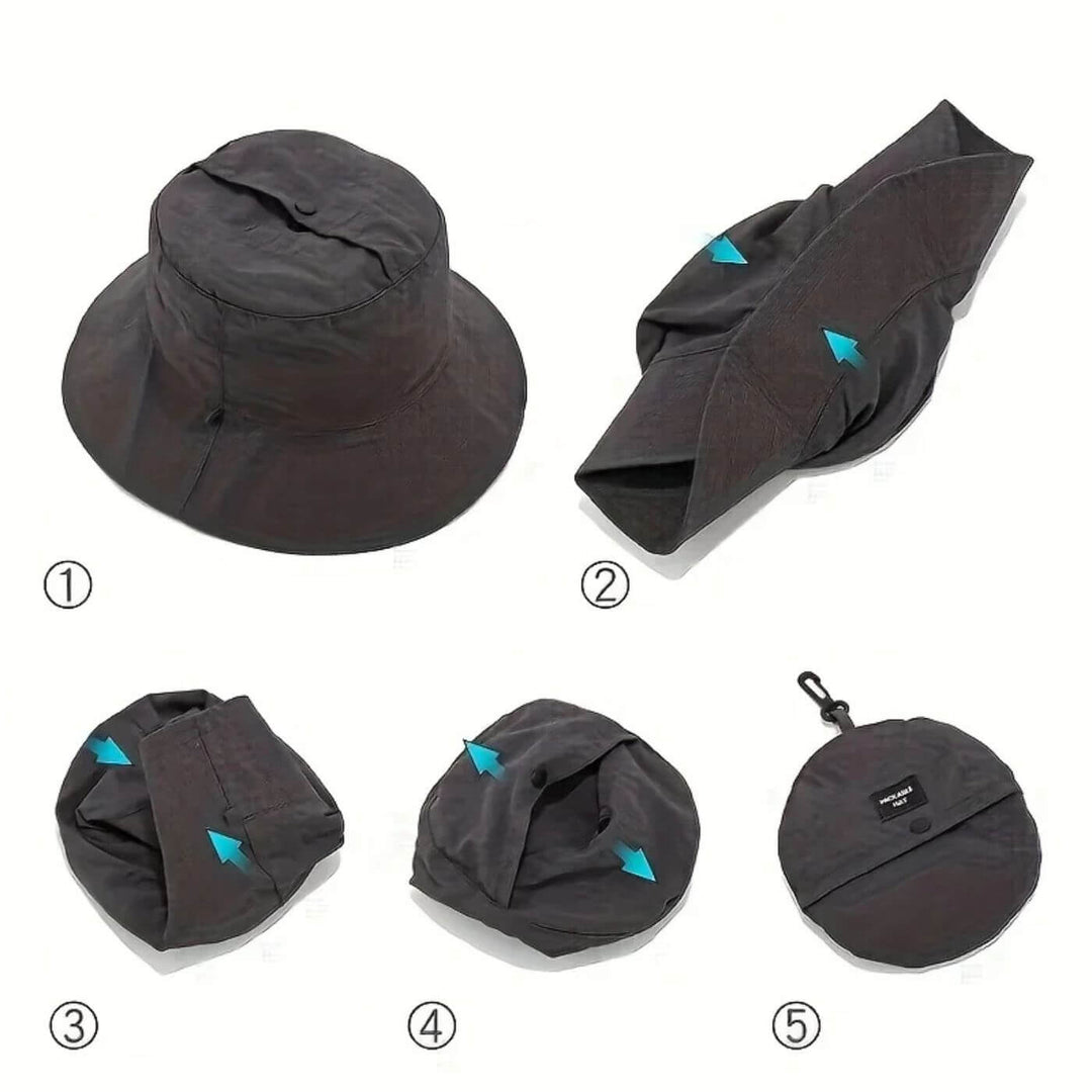 Eirik™️ | Sammenleggbar Solhatt med UPF50+ UV-beskyttelse