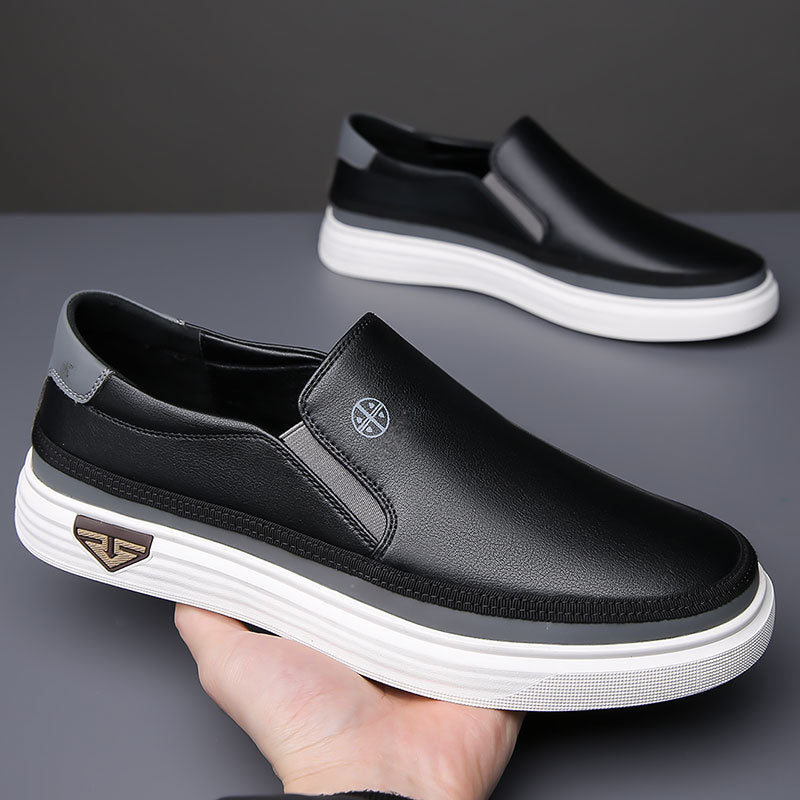 Leif™️ | Stilige slipons i ekte skinn