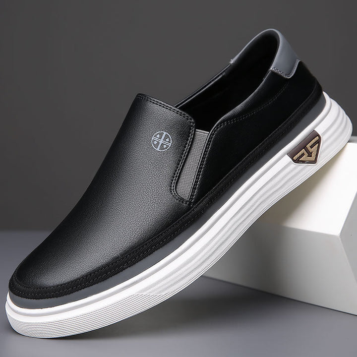 Leif™️ | Stilige slipons i ekte skinn
