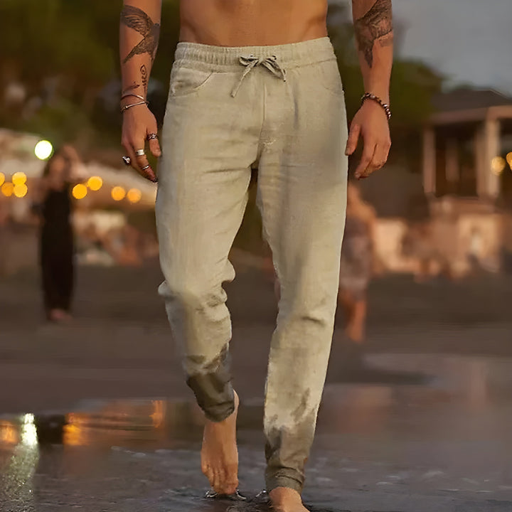 Dylan™️ | Luftige linbukser for strand og storbyliv