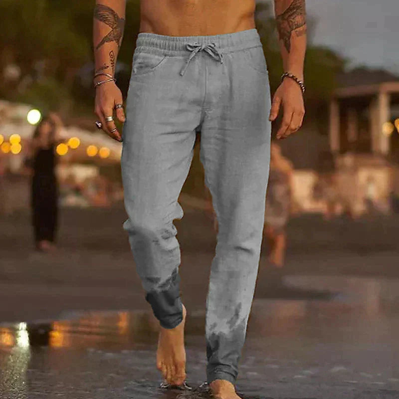 Dylan™️ | Luftige linbukser for strand og storbyliv