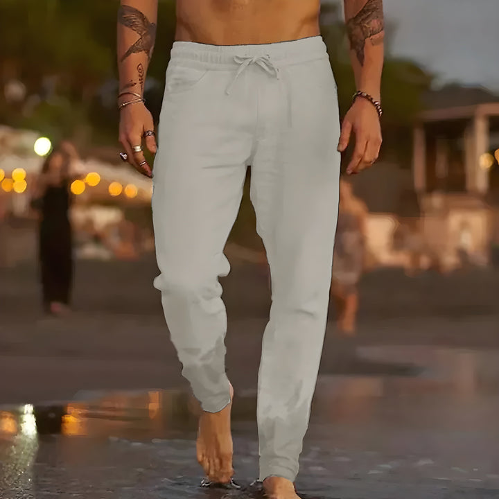 Dylan™️ | Luftige linbukser for strand og storbyliv