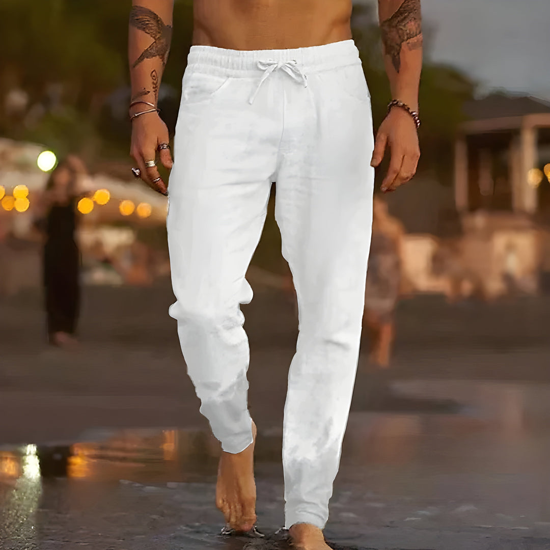 Dylan™️ | Luftige linbukser for strand og storbyliv