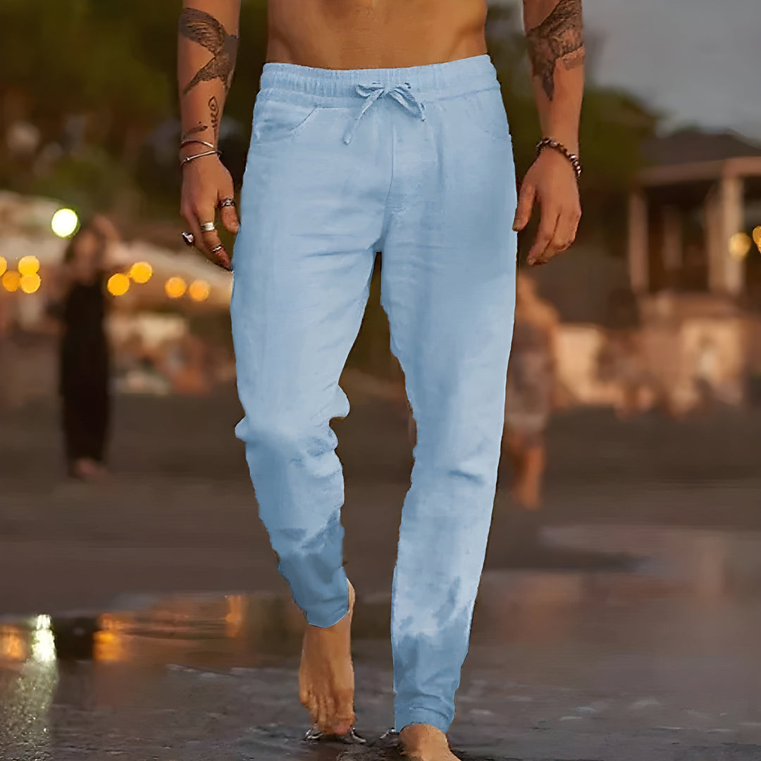 Dylan™️ | Luftige linbukser for strand og storbyliv