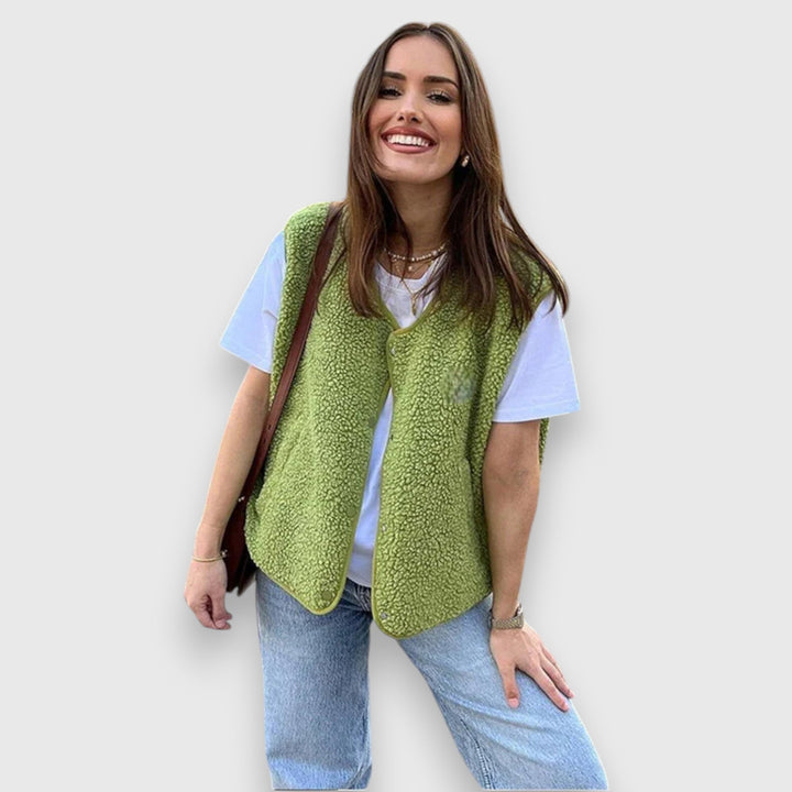 Milena™️ | Mykt og Koselig Fleecevest i Sherpa
