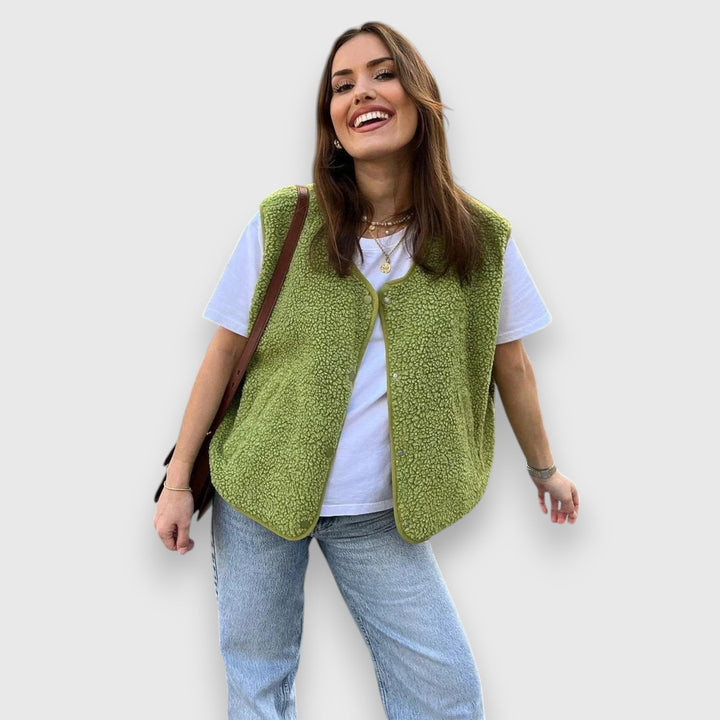 Milena™️ | Mykt og Koselig Fleecevest i Sherpa