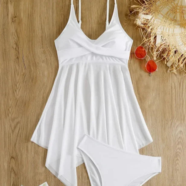 Lina™️ | Sporty og Feminin Tankini til Strand og Basseng