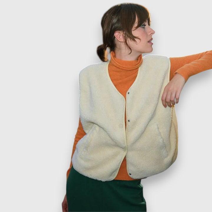 Milena™️ | Mykt og Koselig Fleecevest i Sherpa