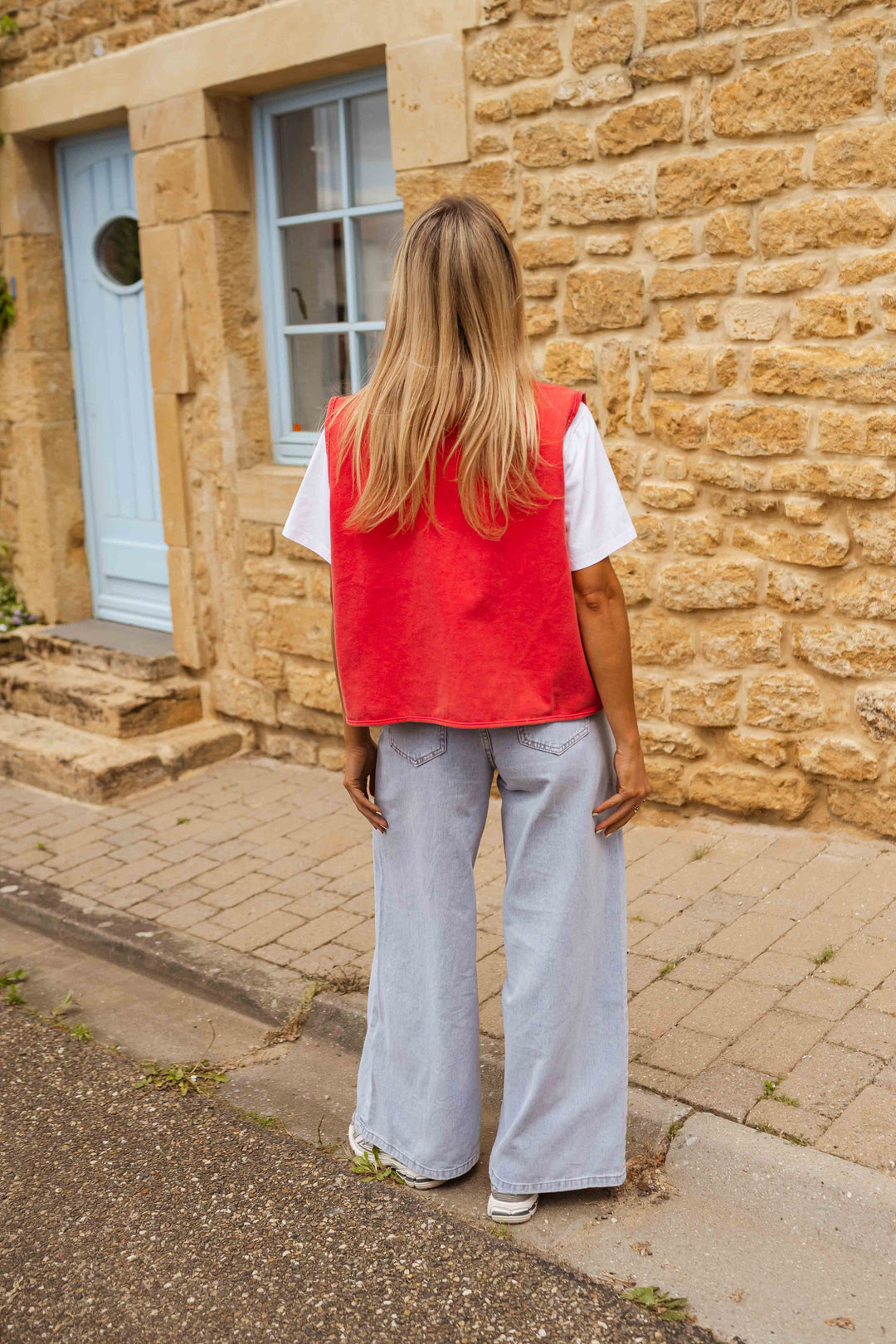 Hedda™ | Sommerlig Vestdesign i Strukturert Stoff