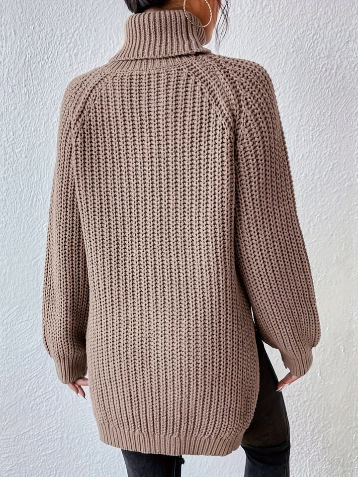Ellinor™ | Stilren polotrøye med slits