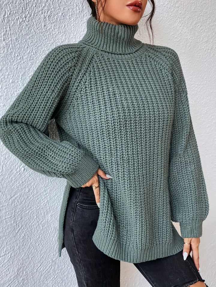 Ellinor™ | Stilren polotrøye med slits