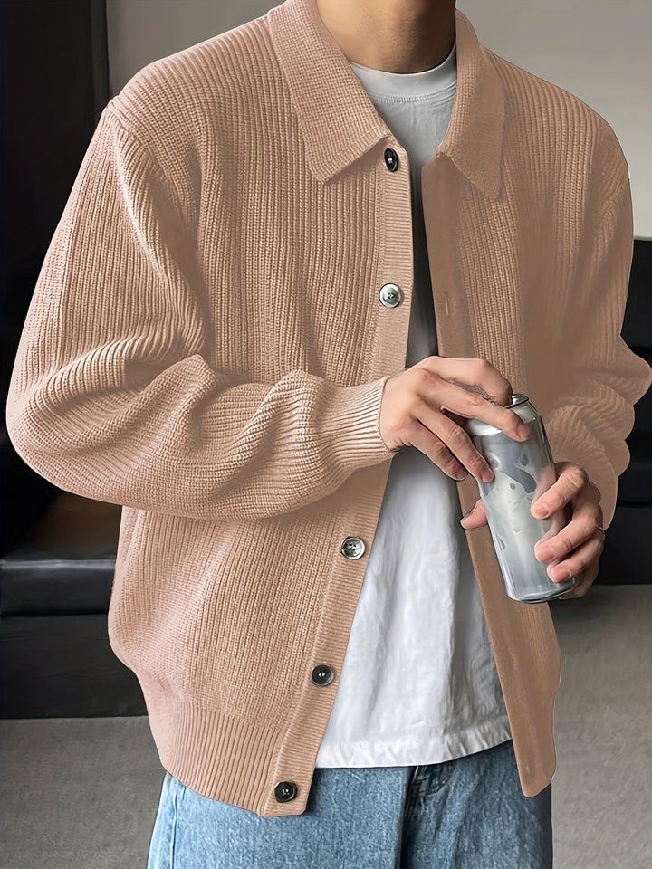 Ymir™️ | Myk og allsidig strikket merinoull genser med knapper