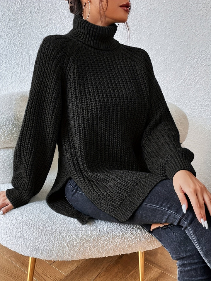 Ellinor™ | Stilren polotrøye med slits