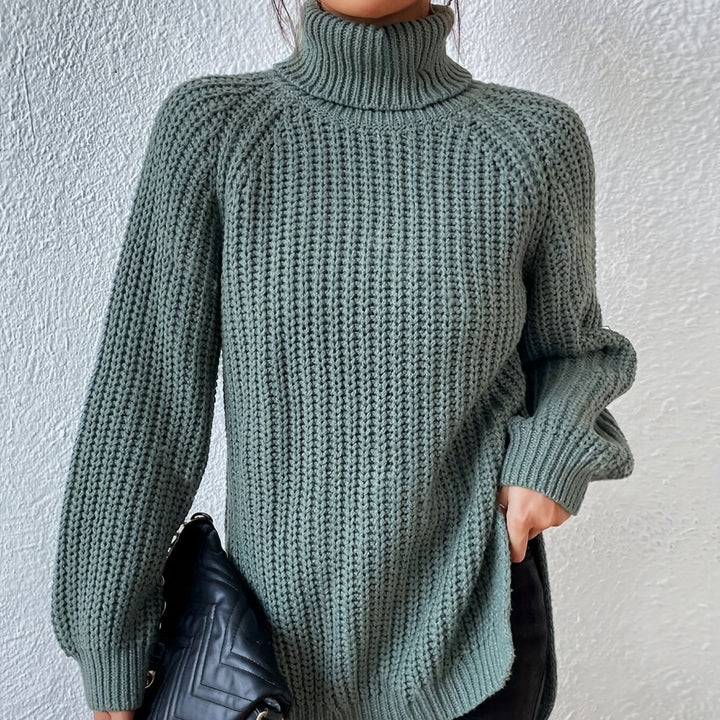 Ellinor™ | Stilren polotrøye med slits