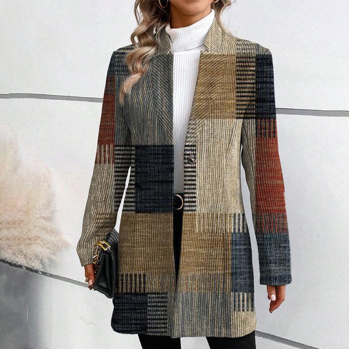 Anniken™️ | Elegant Mønstret Blazer – Skap øyeblikk som imponerer