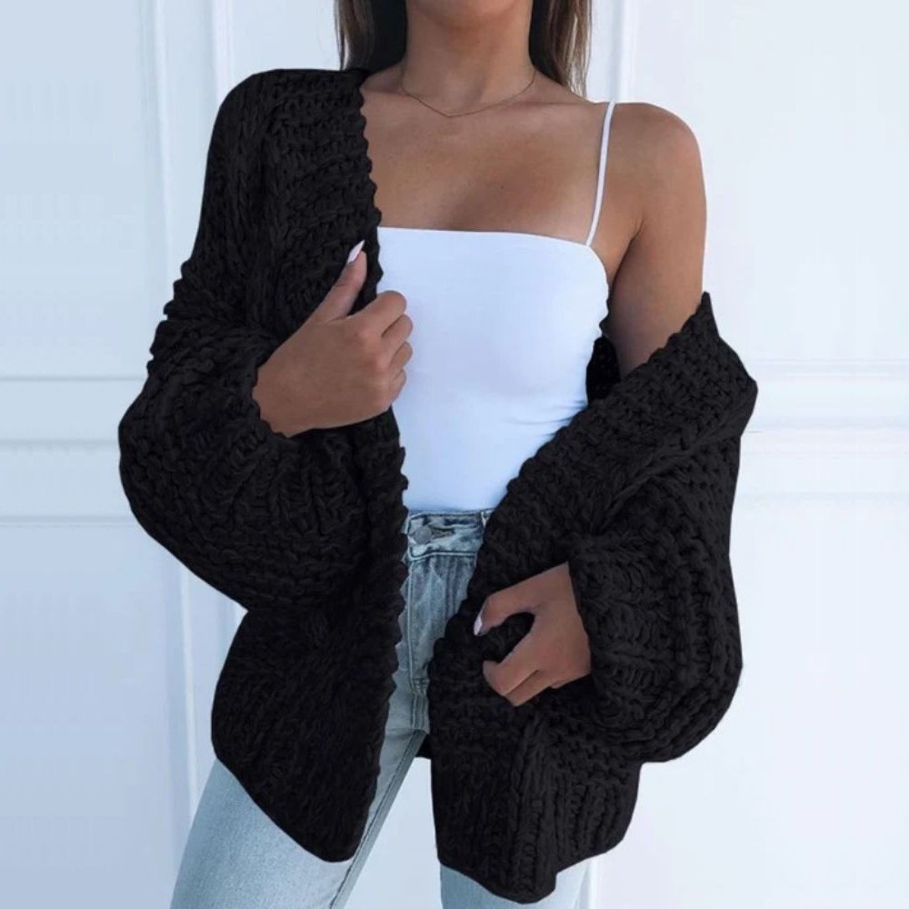 Sigrid™️ | Mykstrikket Cardigan med Avslappet Eleganse