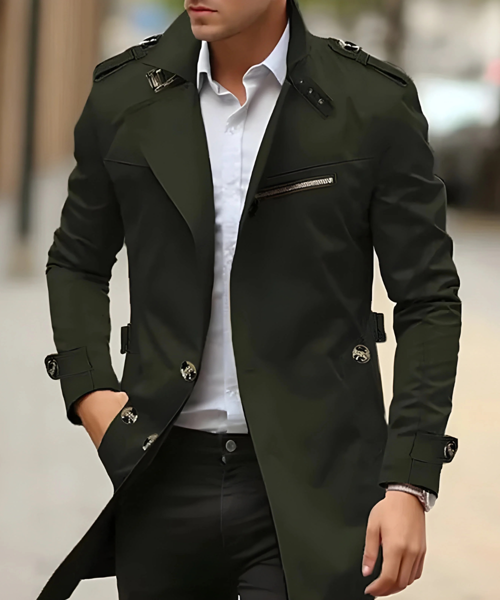 Mason™️ | Klassisk Trenchcoat med Autoritet og Stil